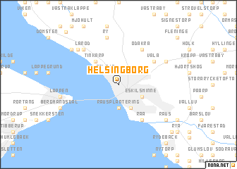 map of Helsingborg