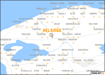 map of Helsinge