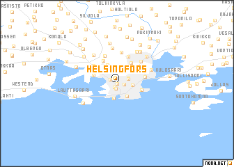 map of Helsingfors