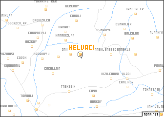 map of Helvacı