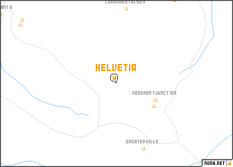 map of Helvetia