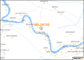 map of Helvetia