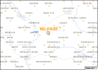 map of Helvíkov