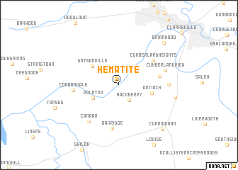 map of Hematite