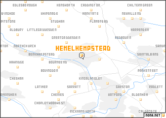 map of Hemel Hempstead