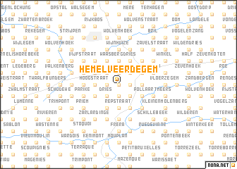 map of Hemelveerdegem