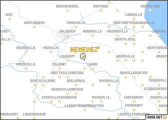 map of Hémevez