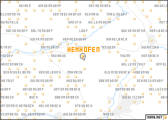 map of Hemhofen