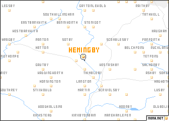 map of Hemingby