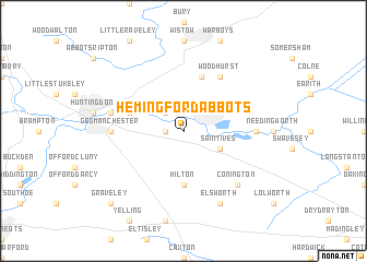 map of Hemingford Abbots