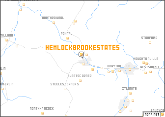 map of Hemlock Brook Estates