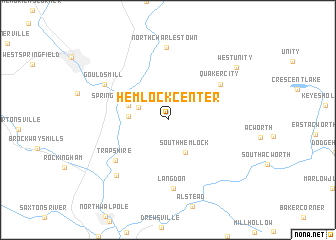 map of Hemlock Center