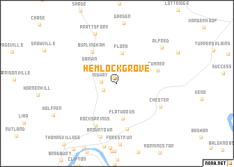 map of Hemlock Grove