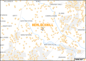 map of Hemlock Hill