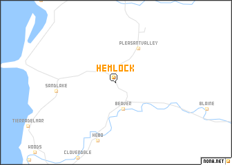 map of Hemlock