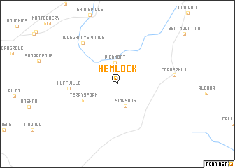 map of Hemlock