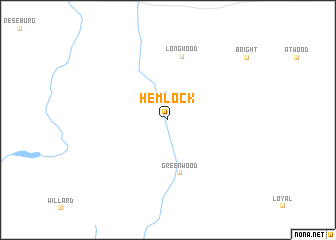 map of Hemlock