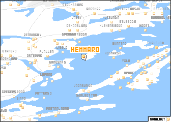 map of Hemmarö