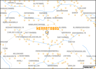 map of Hemmatābād