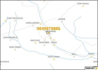 map of Hemmatābād