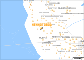 map of Hemmatābād