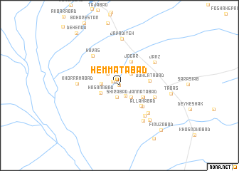 map of Hemmatābād