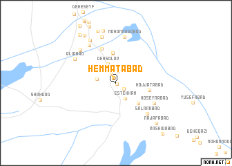 map of Hemmatābād