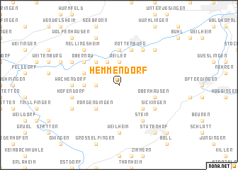 map of Hemmendorf