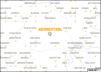 map of Hemmenthal