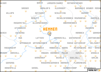 map of Hemmen