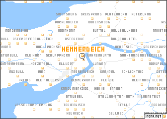 map of Hemmerdeich