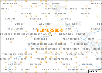 map of Hemmersdorf
