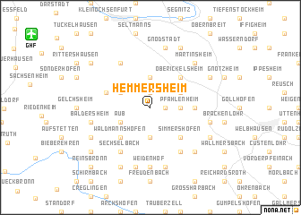 map of Hemmersheim