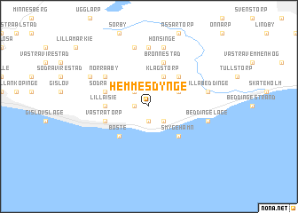 map of Hemmesdynge