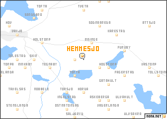 map of Hemmesjö
