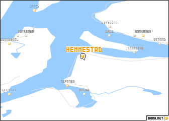 map of Hemmestad