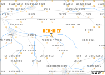 map of Hemmiken