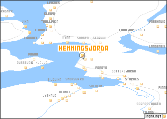 map of Hemmingsjorda