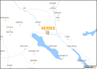map of Hemnes