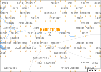 map of Hemptinne