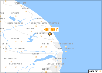 map of Hemsby