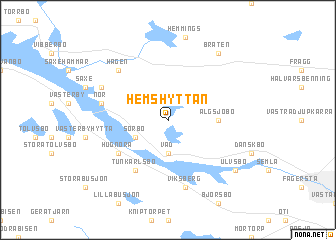 map of Hemshyttan