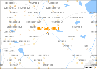 map of Hemsjöhult
