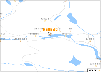 map of Hemsjö