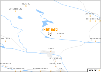 map of Hemsjö