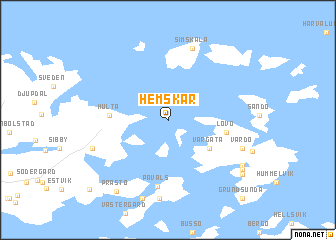 map of Hemskär