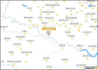 map of Hemudu