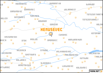 map of Hemuševec