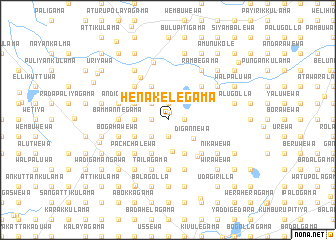 map of Henakelegama