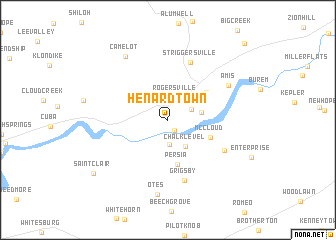 map of Henardtown